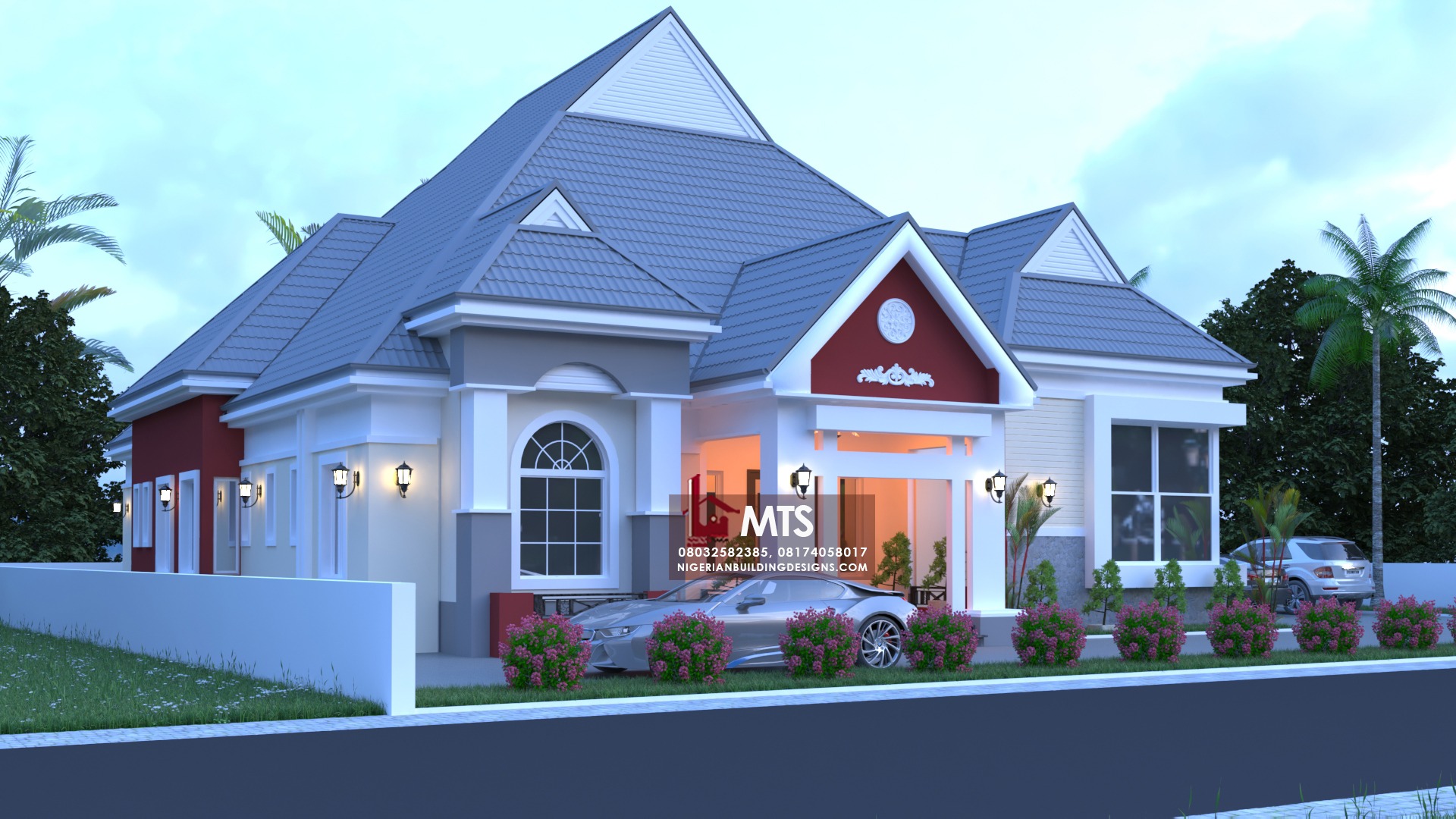 4 BEDROOM BUNGALOW RF 4037 NIGERIAN BUILDING DESIGNS