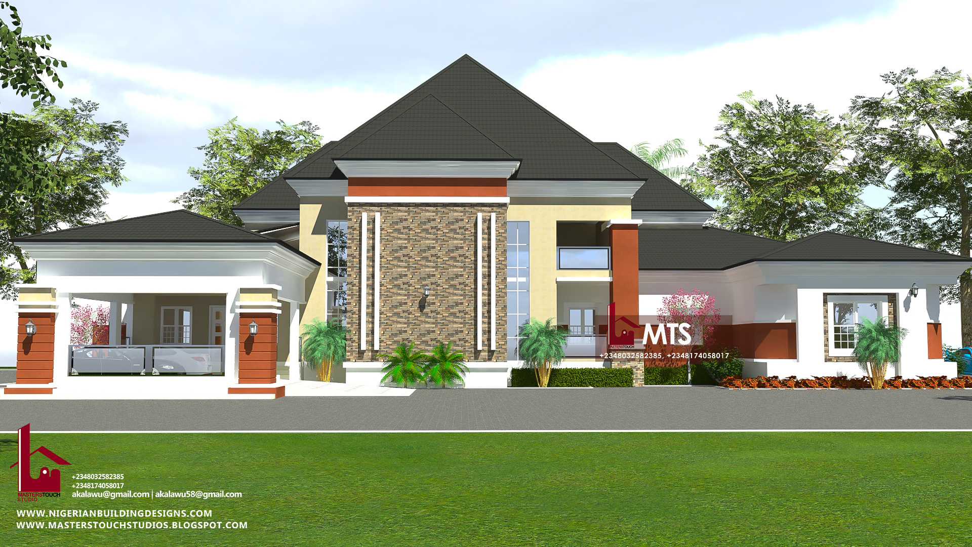 5 Bedroom Bungalow With Pent Floor Rf P5003