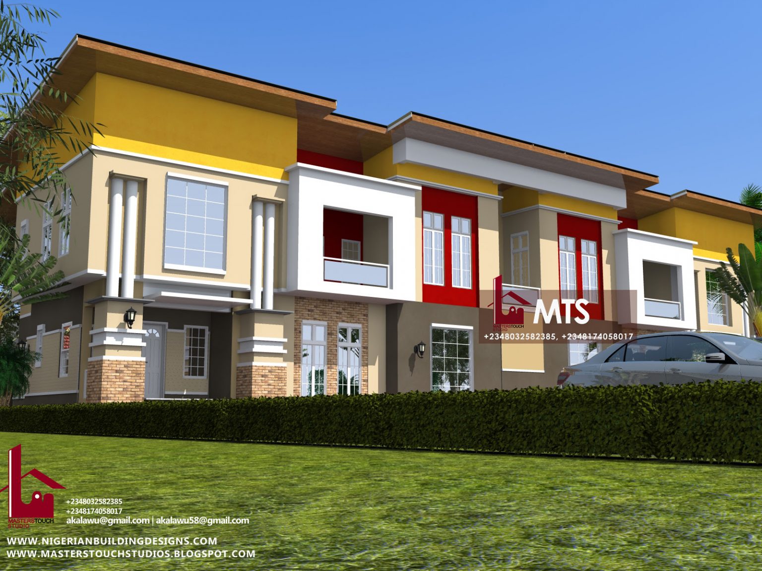 4 Bedroom Twin Duplex (RF TD4001) – NIGERIAN BUILDING DESIGNS