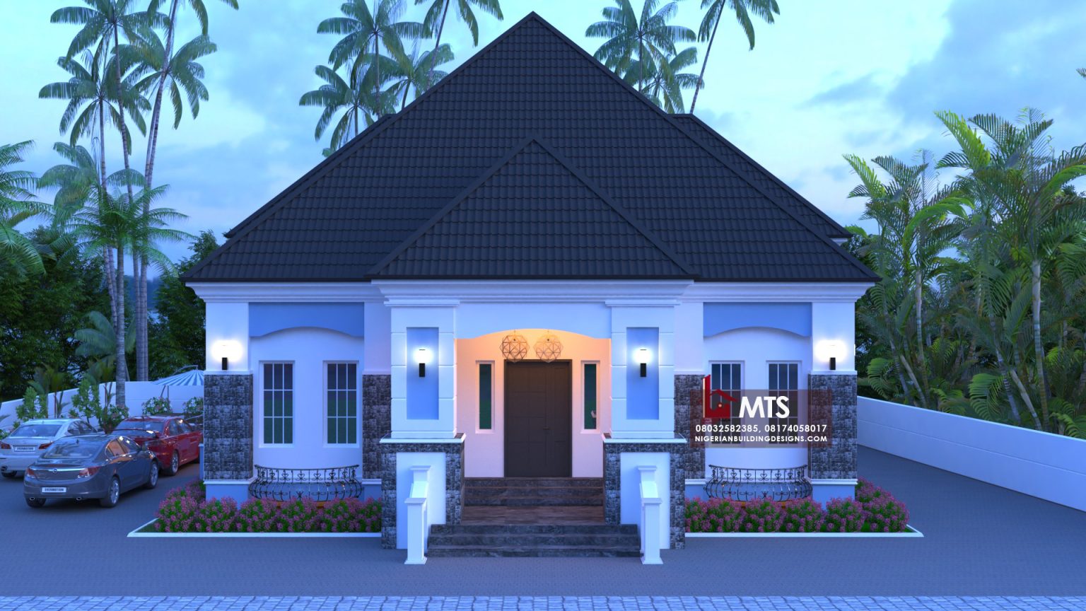 5 BEDROOM BUNGALOW (RF 5004) – NIGERIAN BUILDING DESIGNS