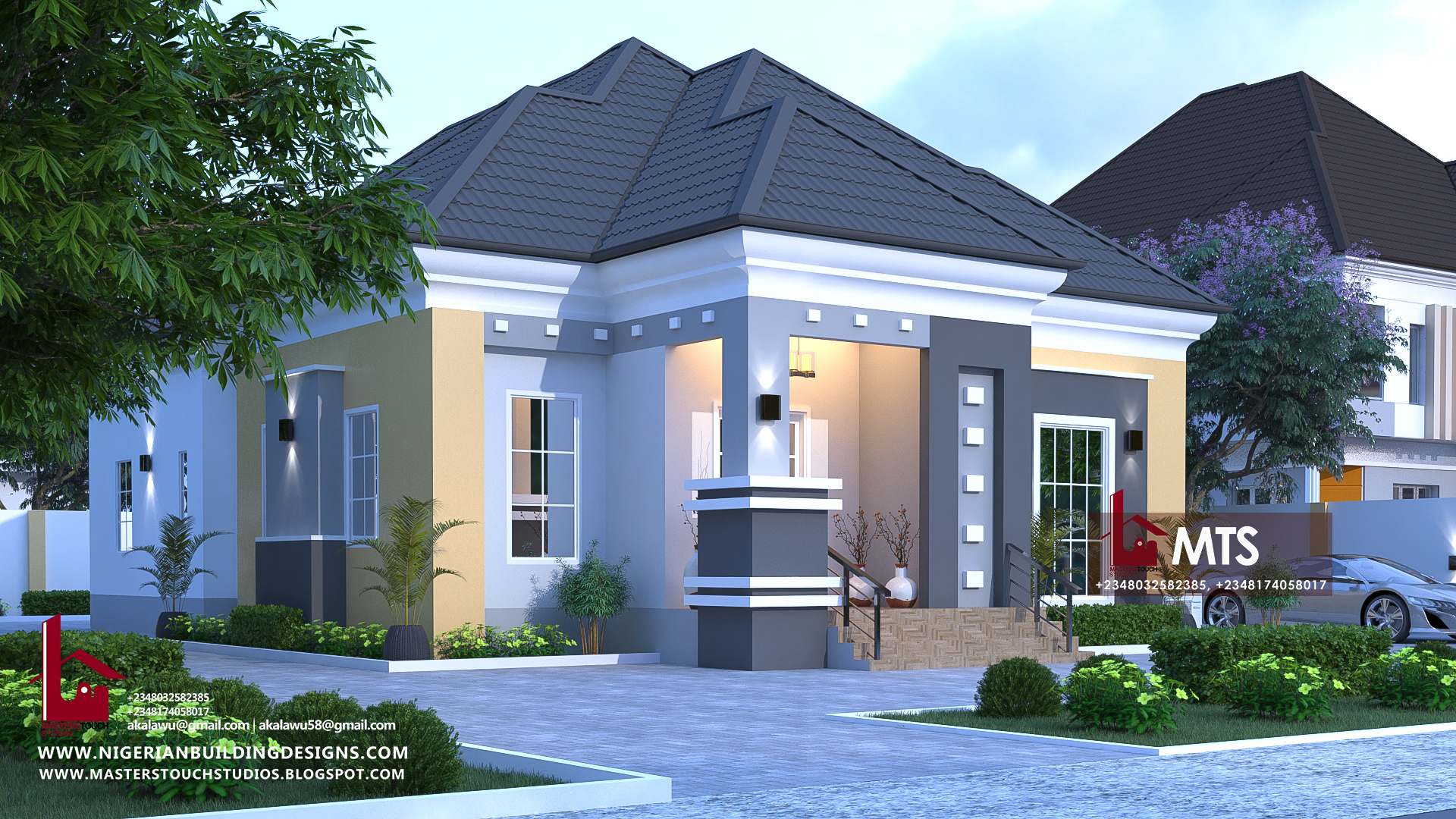 Three Bedroom Flat Building Plan In Nigeria