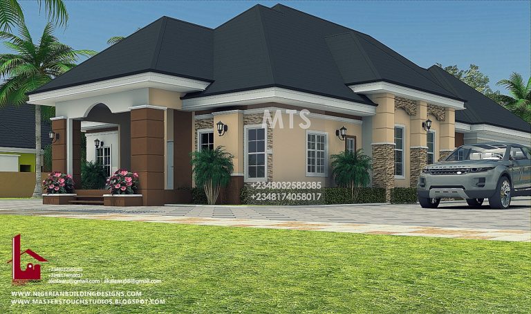 4 Bedroom Bungalow (RF 4011) – NIGERIAN BUILDING DESIGNS