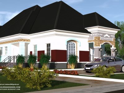 4 Bedroom Bungalow (RF 4018) – NIGERIAN BUILDING DESIGNS