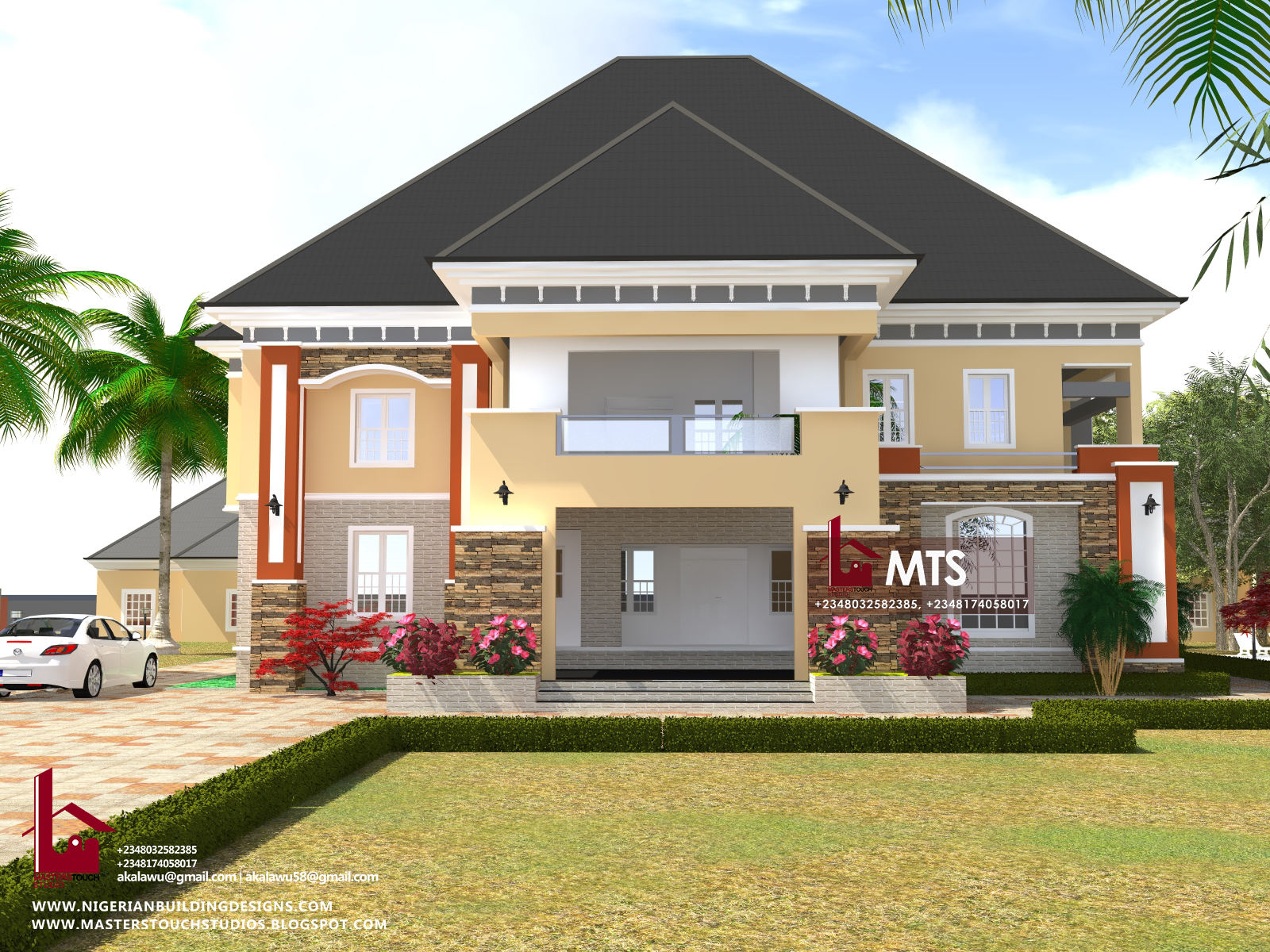 Bedroom Duplex House Floor Plans In Nigeria Home Alqu