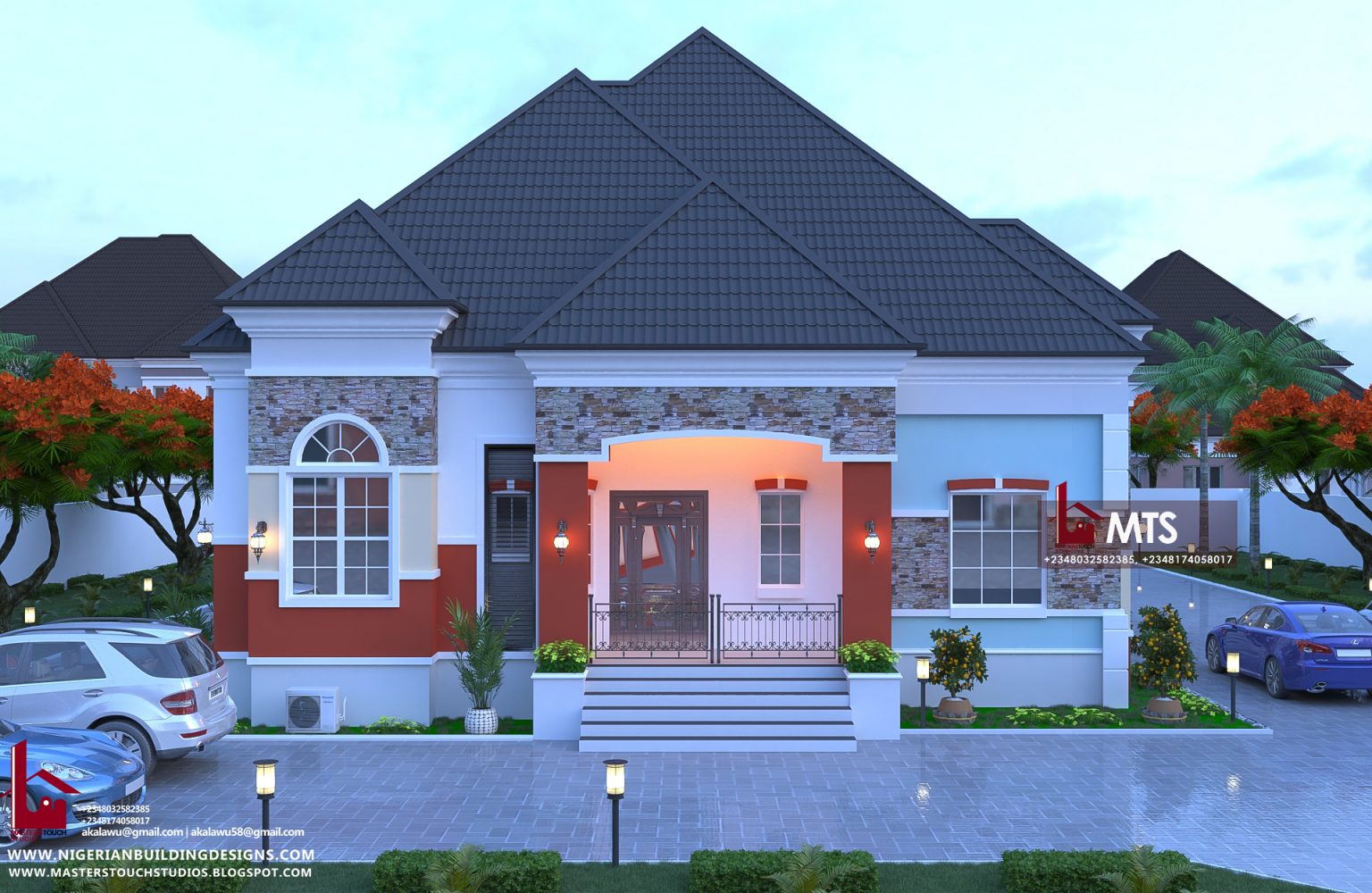 5 Bedroom Bungalow (rf 5001) – Nigerian Building Designs 306