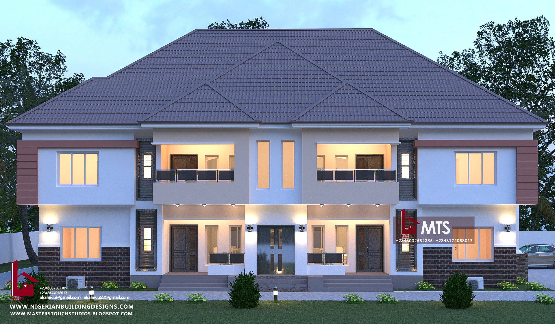 2 Bedroom Flats(RF F2010) – NIGERIAN BUILDING DESIGNS