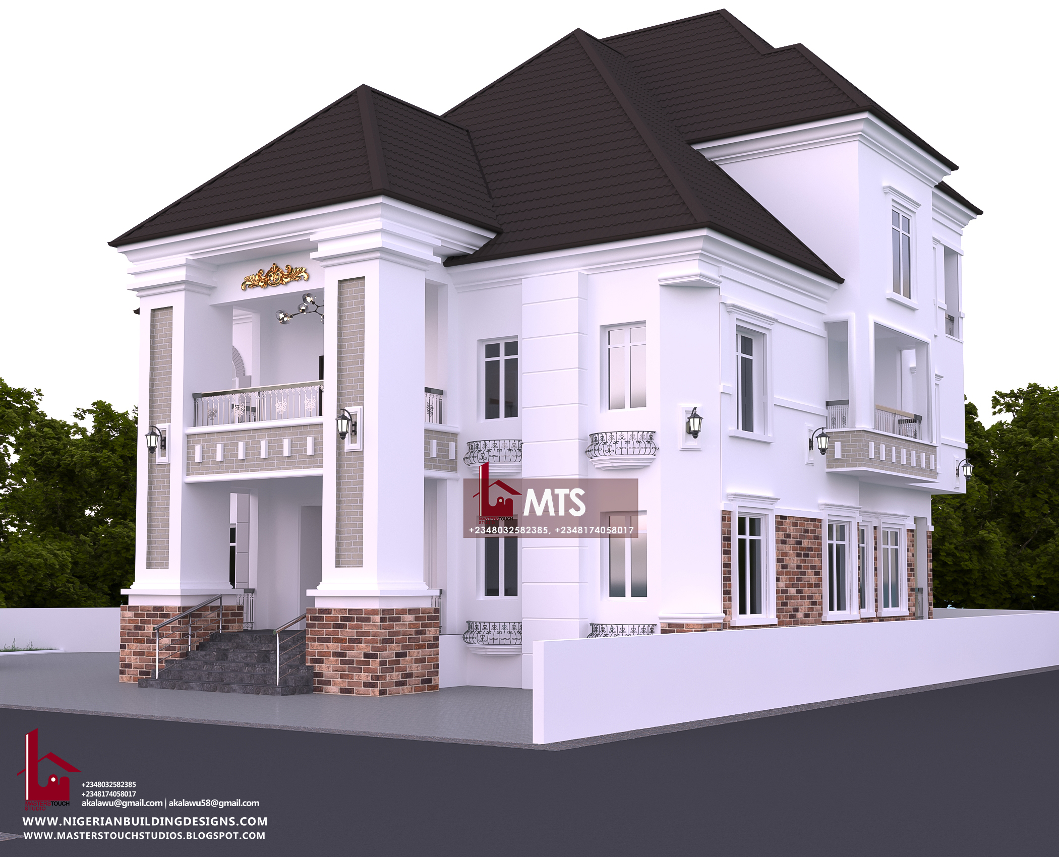 5 BEDROOM DUPLEX WITH PENT FLOOR (RF DP5004) – NIGERIAN BUILDING DESIGNS