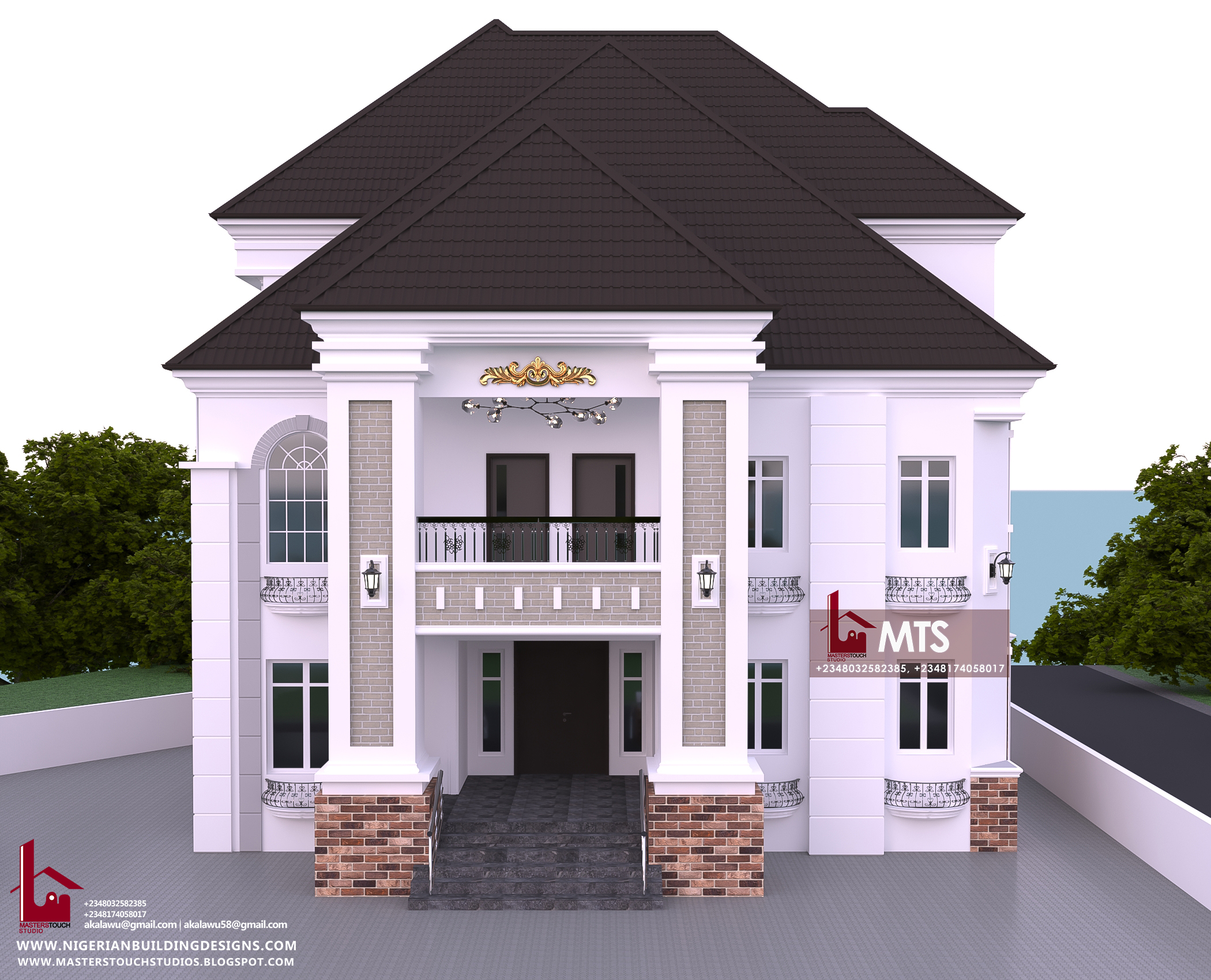 5 BEDROOM DUPLEX WITH PENT FLOOR (RF DP5004) – NIGERIAN BUILDING DESIGNS