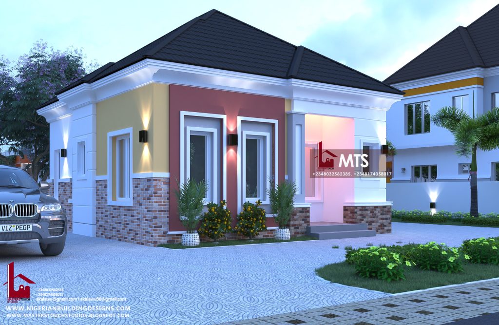 2 BEDROOM BUNGALOW (RF 2007) – NIGERIAN BUILDING DESIGNS