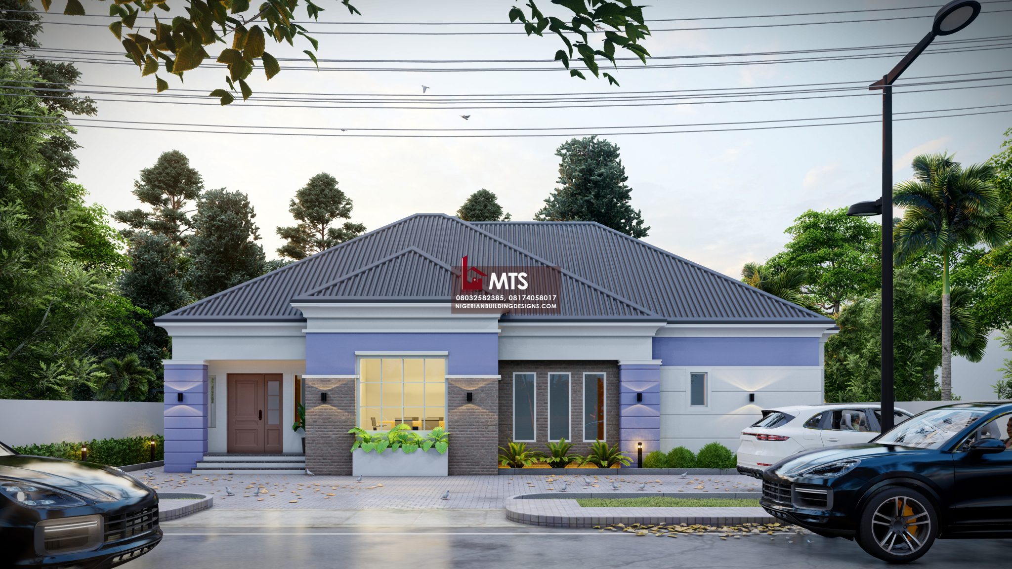 5 BEDROOM BUNGALOW (RF 5015) – NIGERIAN BUILDING DESIGNS